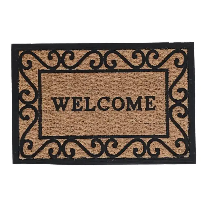 Esschert Deurmat rubber/kokos welcome 60x40cm - Trending