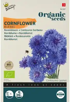 Spoedlevering - Buzzy Zaden korenbloem dubbel blue 1g