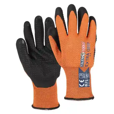 Direct leverbaar - TalenTools Handschoenen grip s oranje