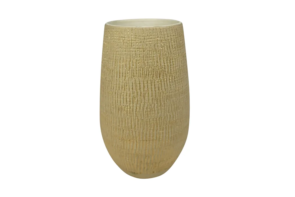 Zojuist toegevoegd | TS Pot hoog ryan d18h30cm shiny sand