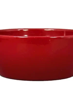 Actie | Floran Schaal boule d18.5h8.5cm wijnrood