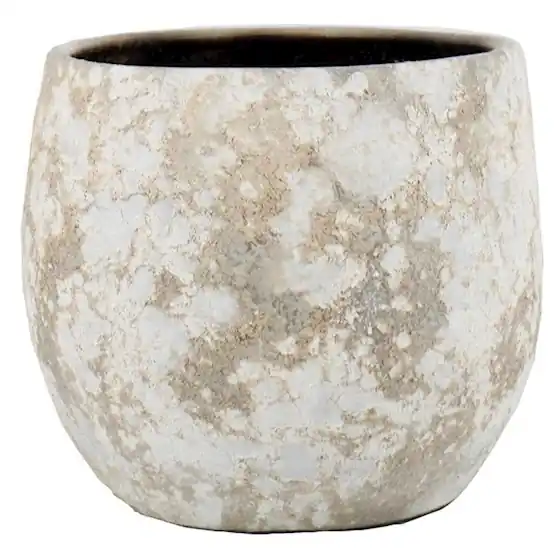 Floran Pot sines d34/39h35cm antiek wit | Bestelbaar