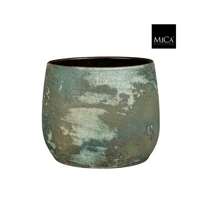 Veilige betaling - Mica Pot olaf d25.5h20cm l.groen