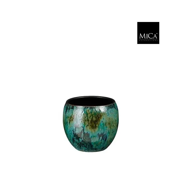 Extra korting - Mica Pot loren d17h16cm blauw