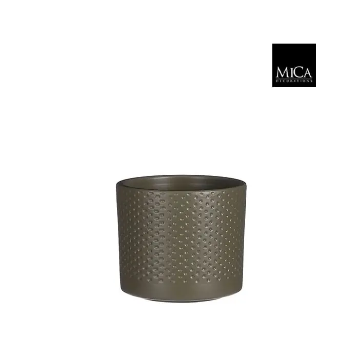 Mica Pot era d10h8.5cm groen - Actie