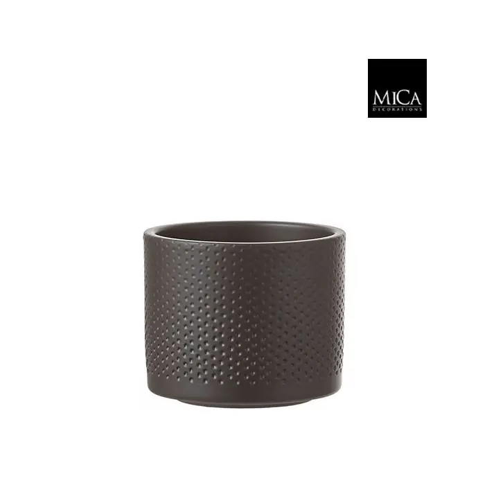 Topdeal | Mica Pot era d12h10cm donkergrijs