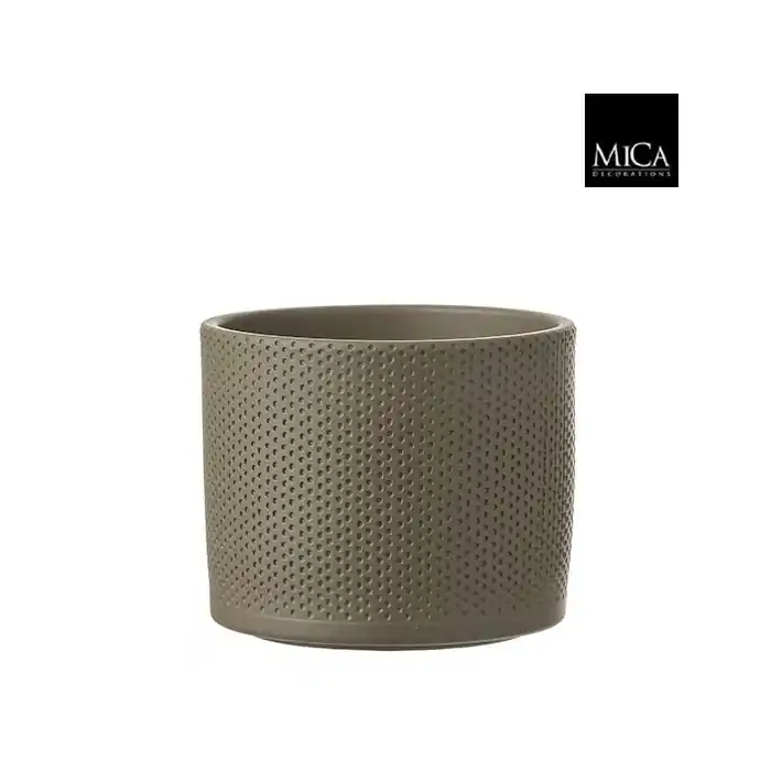 Nieuw binnengekomen | Mica Pot era d15h13cm groen