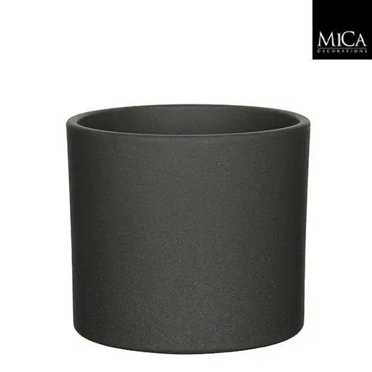 Mica Pot era d19.5h17.5cm d.grijs sand | Net binnen