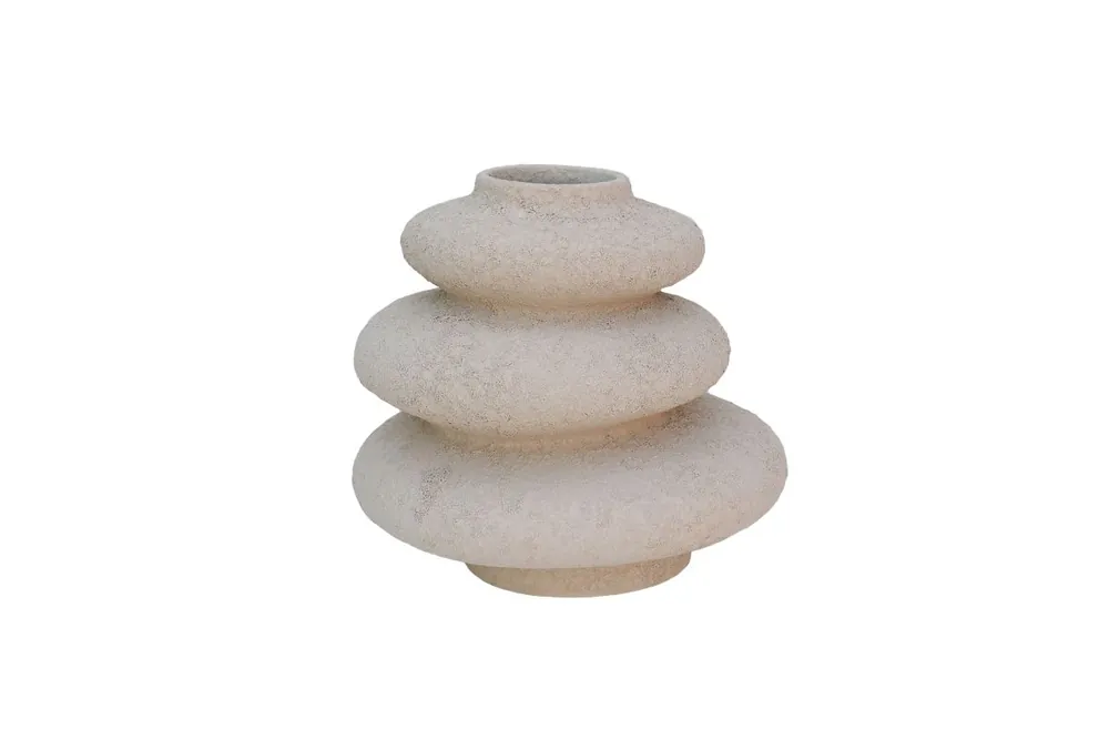 Veel gekozen - HS Vazen Vaas deco kemi d21h21cm beige
