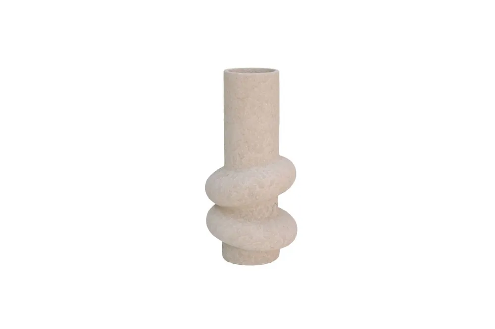 Topprijs - HS Vaas deco kemi d15h31cm beige