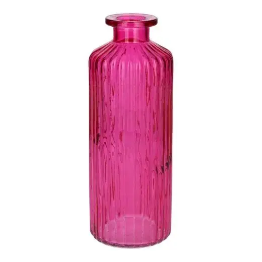 Bestel nu - DUIF Fles caro d7.5h20cm fuchsia