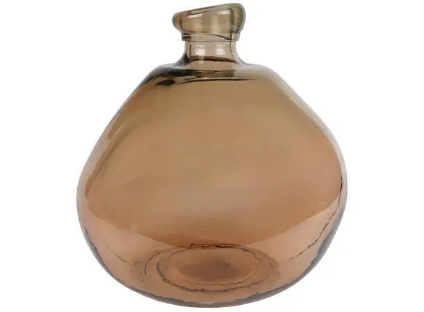van Manen 3r vaas simplicity glas 31x31x32cm bruin | Professionele kwaliteit