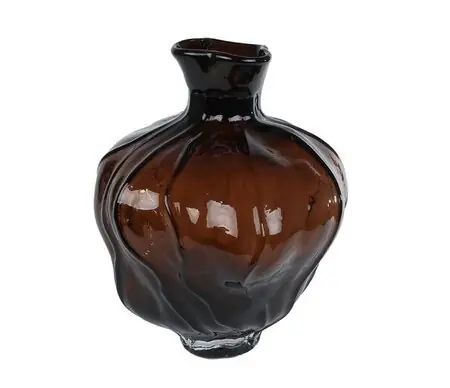 van Manen Vaas liv glas 26x26x31cm bruin | Trending