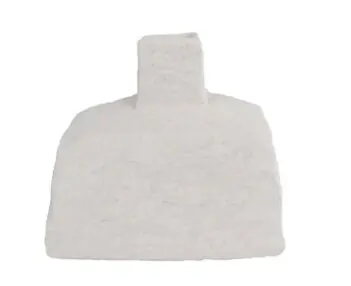 Speciale deal - van Manen Vaas minne aardew 20x10x17cm wit