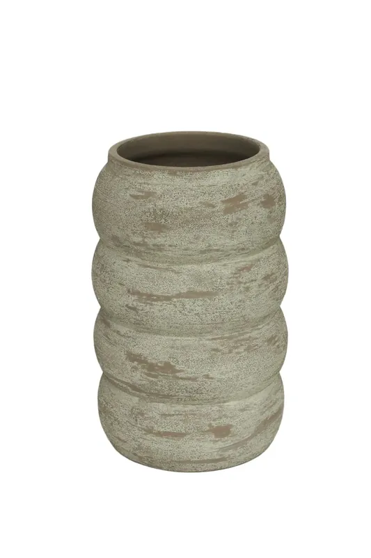 Nieuw in de shop | HS Vaas belley d22h40cm taupe
