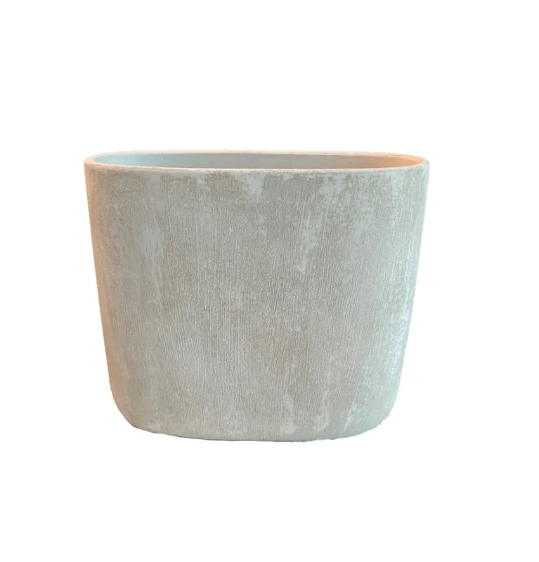 HS Pot ovaal avion l37d14h30cm creme - Tijdelijk aanbod