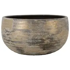 Floran Schaal funchal d29h14cm bruin | Outlet