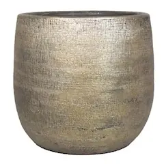 Opruiming - Floran Pot mira d34h31cm industrieel goud