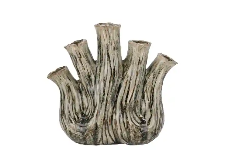 Superprijs - DK Aglio Green Active Glaze Vase Oval 25X11X24Cm