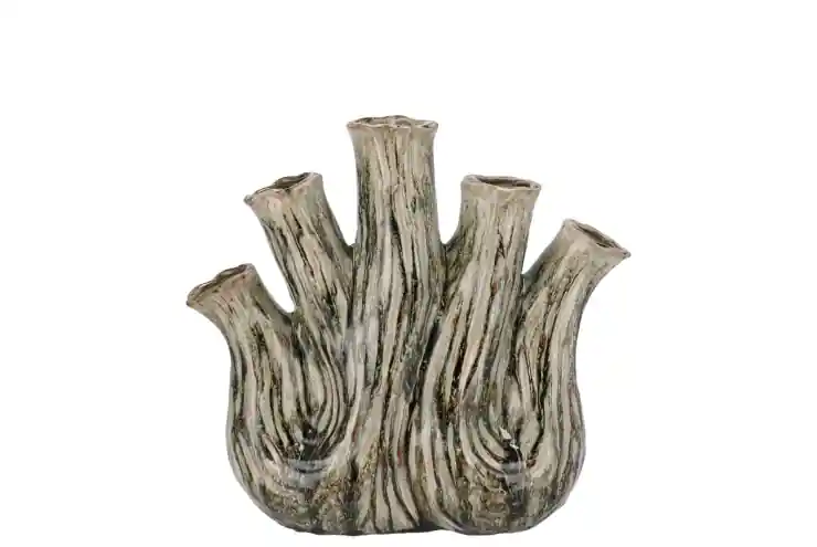 Aanbieding | DK Aglio Green Active Glaze Vase Oval 20X9X19Cm