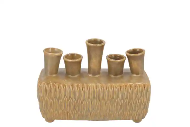 Flitsaanbieding | DK Maysa Green Vase Rectangle 20X9X16Cm