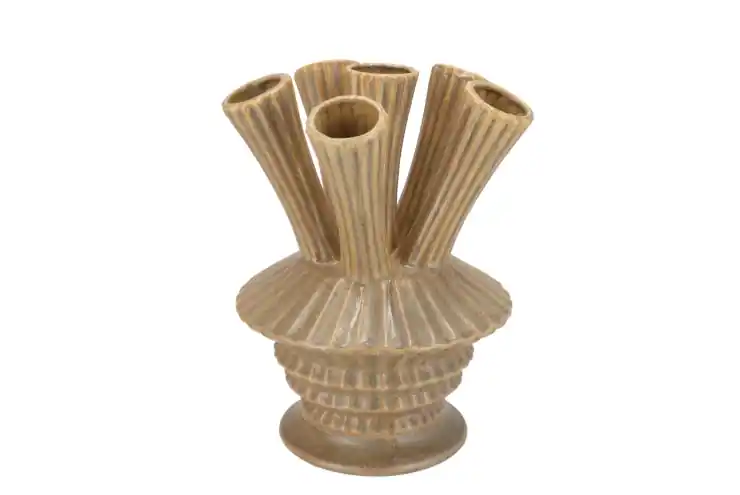 DK Maysa Green Vase Tubes 21X21X28Cm - Wees er snel bij