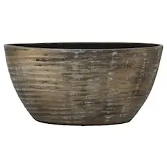 Eenvoudig retourneren - Floran Pot ovaal funchal 49x20x25cm bruin