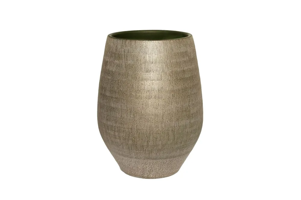 HS Vaas hamar d23h30cm groen/goud | Eenvoudig retourneren
