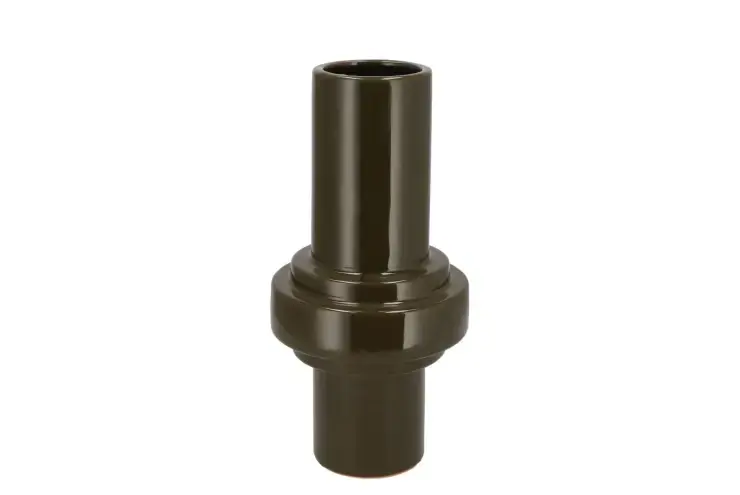 DK Oxford Olive Green Vase Tube 16X16X25Cm | Eenvoudig retourneren