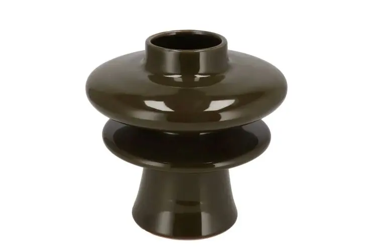 DK Oxford Olive Green Vase 20X20X20Cm - Topprijs