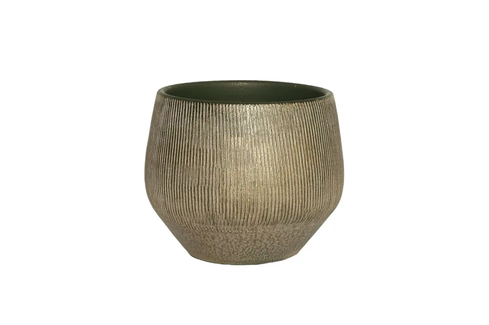 HS Pot hamar d18h16cm groen/goud | Topprijs