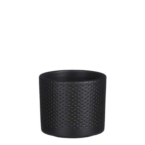 Op = op - Mica Pot era d10h8.5cm donkergrijs