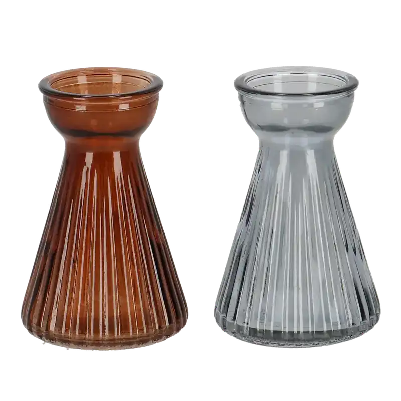 Hoge kwaliteit | esschert Bollenvaas glas ribbel krokus ass.
