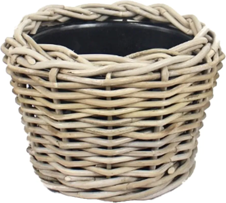 Superprijs | VDL Drypot rotan d20h15cm grijs