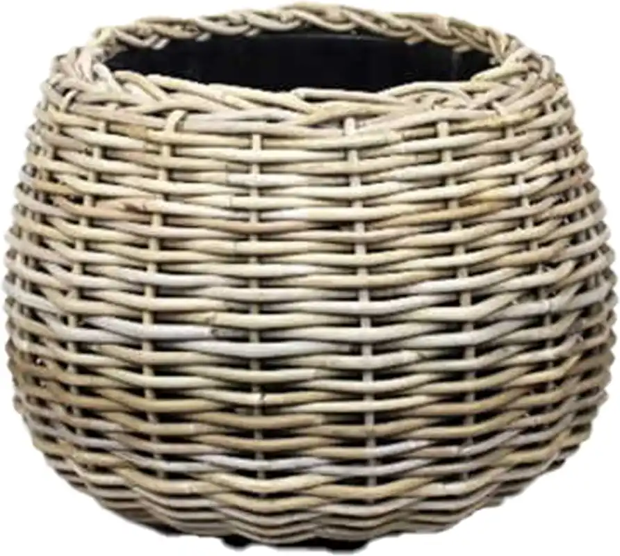 VDL Drypot tina rotan d45h34cm bruin - Nieuw in de shop