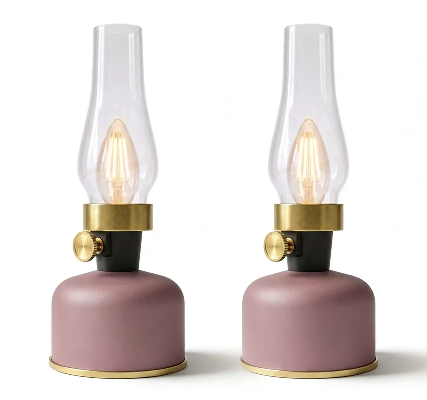 Calex Tafellamp lavinio roze usb 2x - Veel voordeel