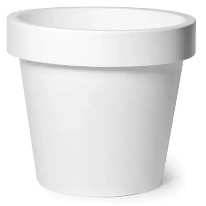 Mega collections Pot linea iris d20h18cm wit - Topdeal
