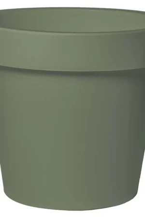 Zojuist toegevoegd | Mega collections Pot linea iris d25h22cm olijfgroen