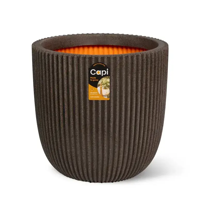 Veel gekozen | Capi Pot bol groove nl d43h41cm donkerbruin