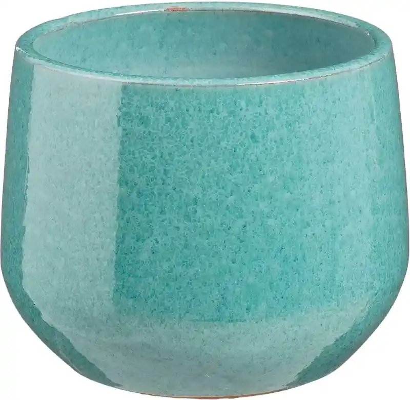 Mica Pot matteo d18h15cm turkoois | Eenvoudig retourneren
