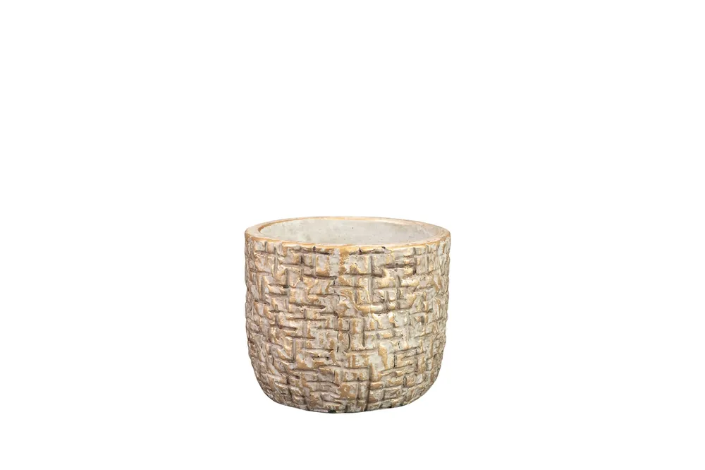 TS Pot maxim d11h9cm shiny sand | Rechtstreeks uit de fabriek
