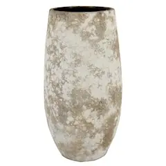 Bijna uitverkocht - Floran Vaas sines d17/22h40cm antiek wit