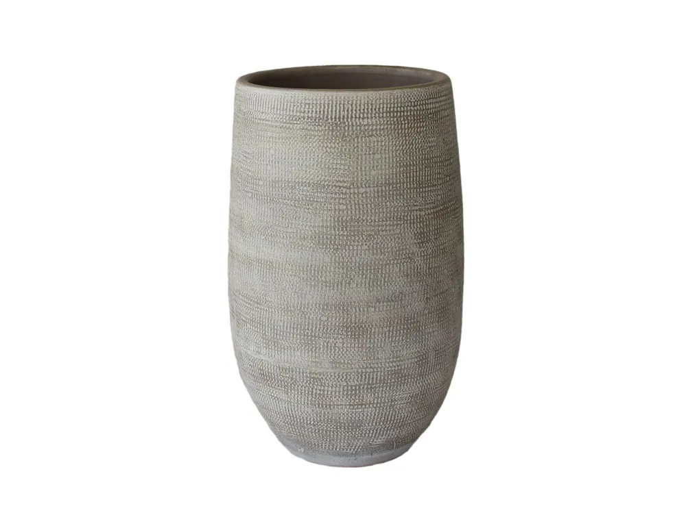 Nieuw in de shop | HS Vaas tokio d19h30cm taupe