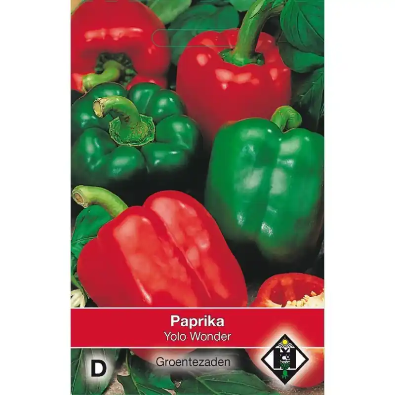 Tijdelijk aanbod | Paprika, Capsicum annuum ‘Yolo Wonder‘ -zaden-