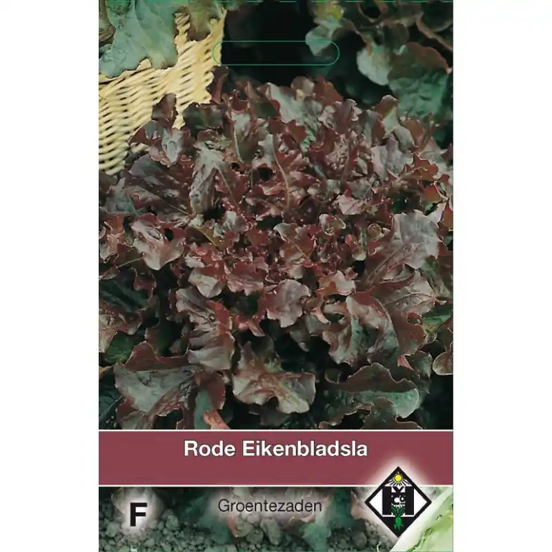 Rode Eikenbladsla, Lactuca sativa -zaden- - Eenvoudig retourneren