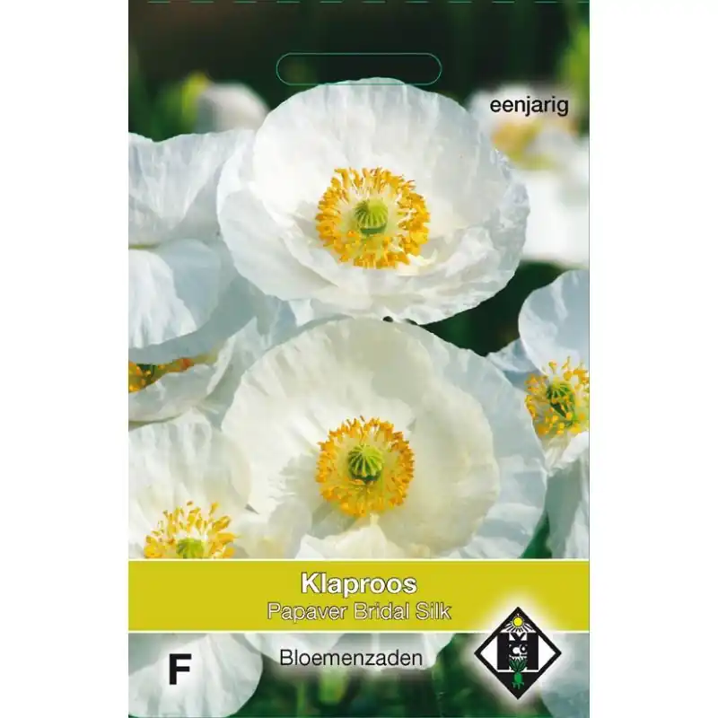 Nieuw product - Papaver rhoeas ‘Bridal Silk‘ -zaden-