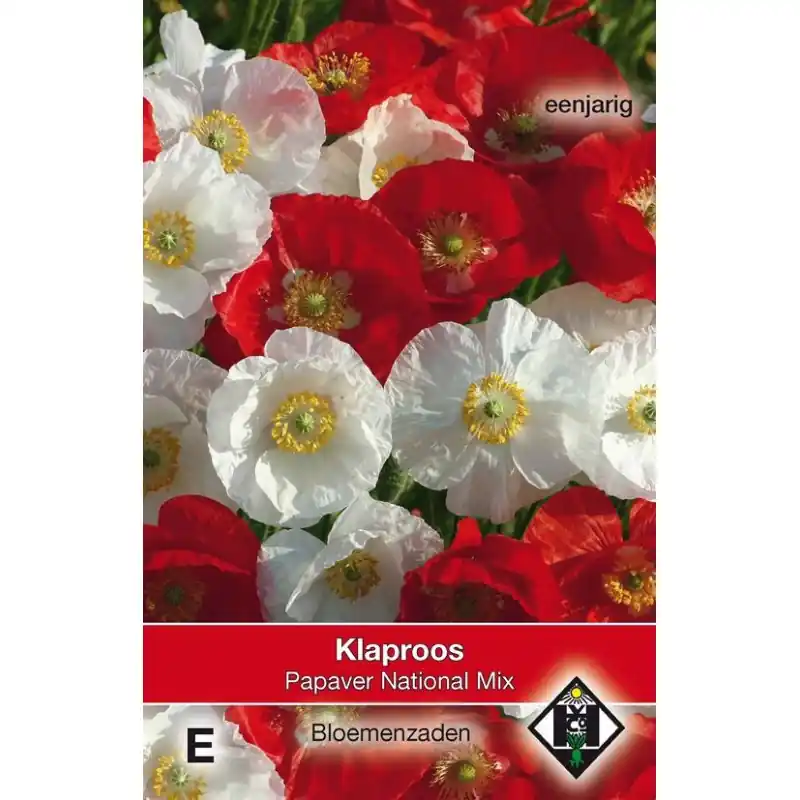 Papaver rhoeas ‘National Mix‘ -zaden- - Premiumkwaliteit