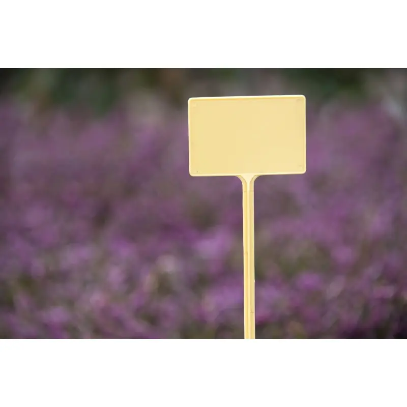 Online bestelbaar | Plaatetiketten, kunststof geel H 14,5 cm set à 10 stuks
