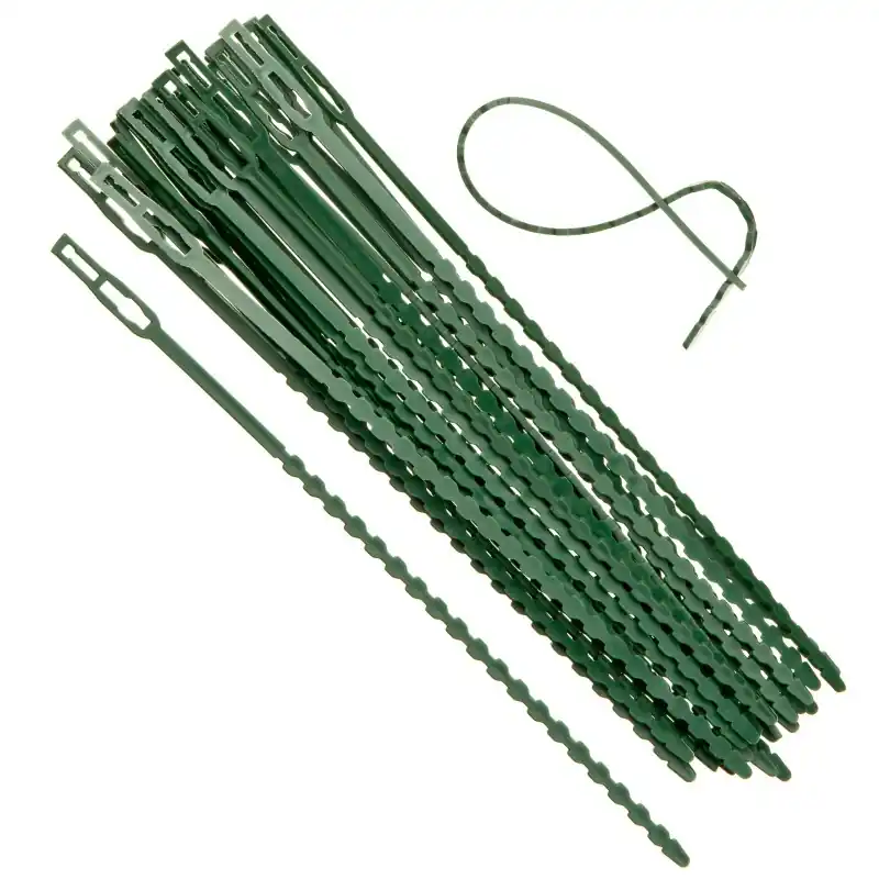Bindband, universeel met rattenstaartsluting groen 17 cm set à 40 stuks | Fabrieksprijs