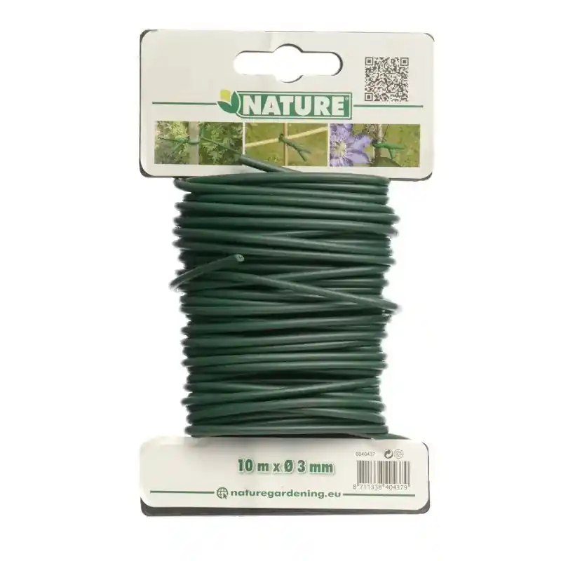 Bindband, rubberband groen met ijzeren kern Ø 3 mm x 10 m | Nieuw in het assortiment